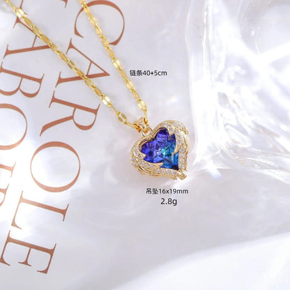 Gold Plated Blue Herat Stone Necklace Titliya
