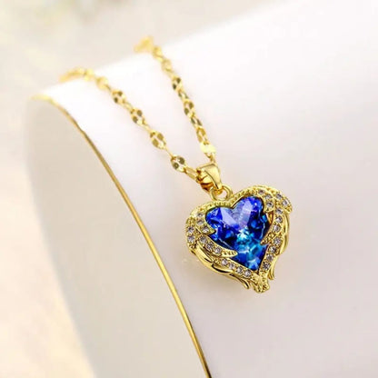 Gold Plated Blue Herat Stone Necklace Titliya