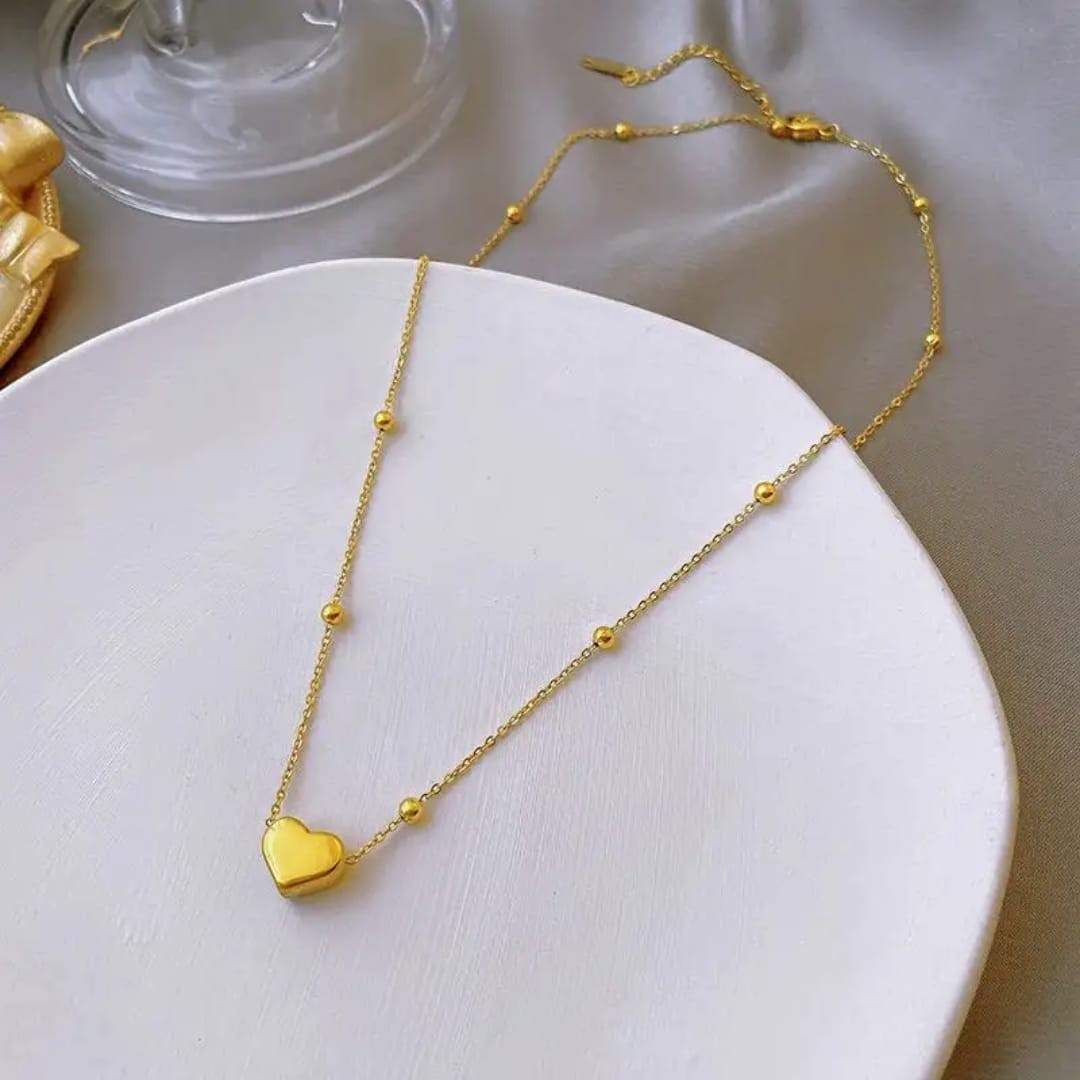 Mini Balls Heart Pendant Necklace Titliya