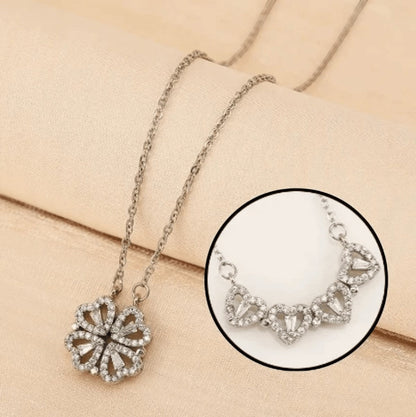 Four Heart Magnetic Pendant Necklace Titliya