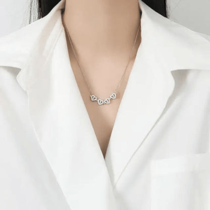 Four Heart Magnetic Pendant Necklace Titliya