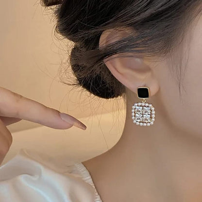 TITLIYA Korean Earrings Combo Set of 4 – Heart, Hoop, Pearl & Crystal
