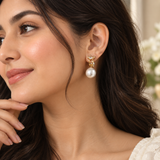 TITLIYA Korean Golden Pearl 2-Way Earrings