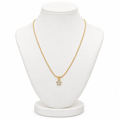 TITLIYA Korean Style Gold Mini Star Pendant Necklace