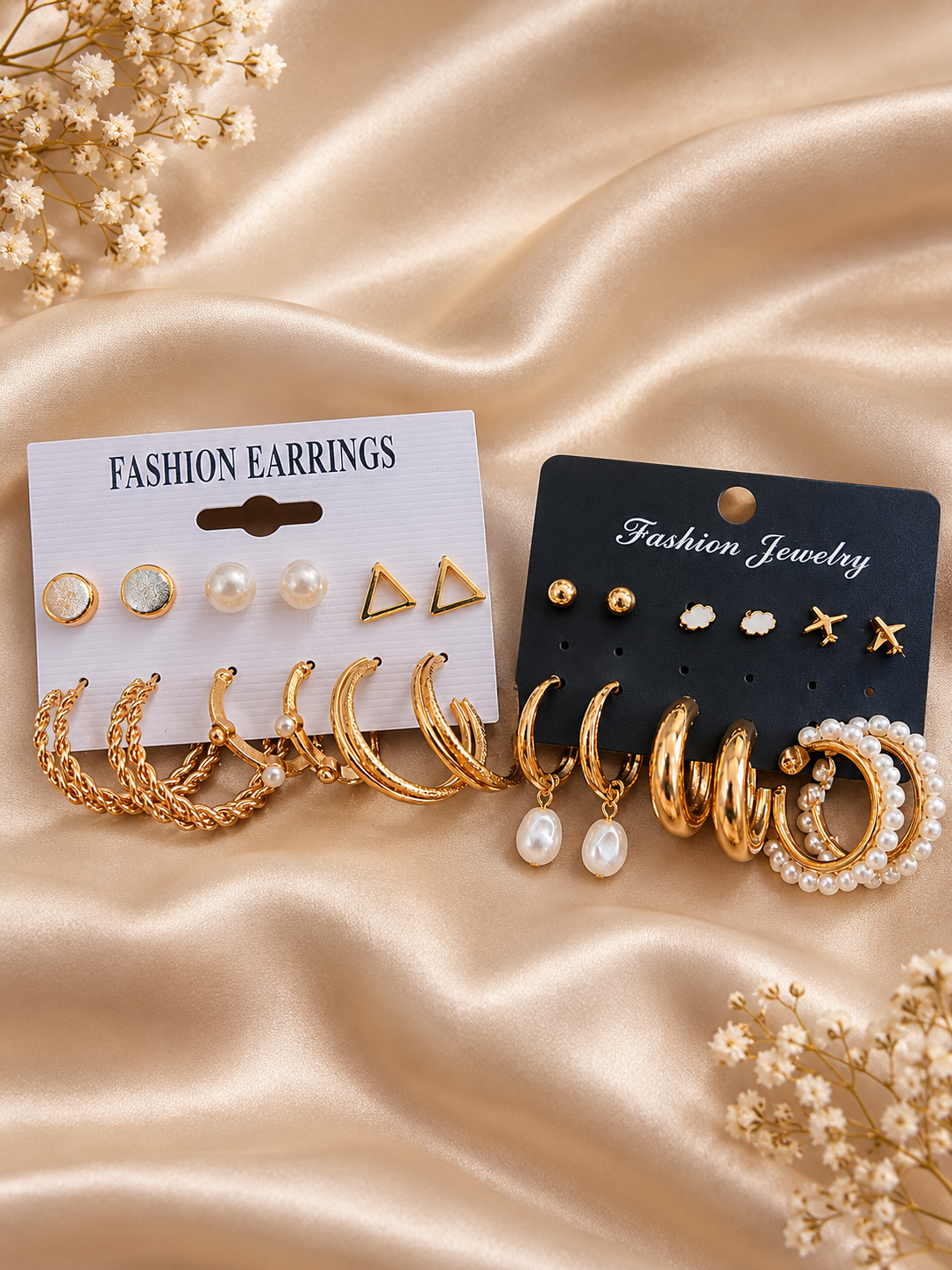 TITLIYA Korean Earrings Combo Set of 12 Pairs