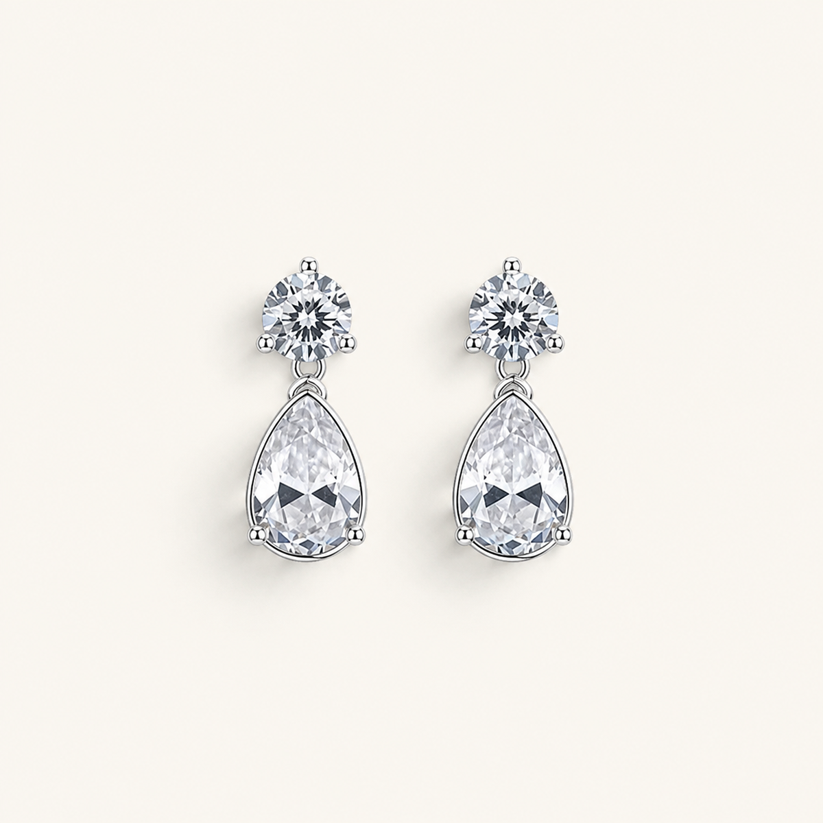 TITLIYA Korean Silver Plated Diamond Earrings