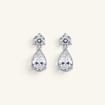 TITLIYA Korean Silver Plated Diamond Earrings