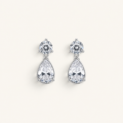 TITLIYA Korean Silver Plated Diamond Earrings