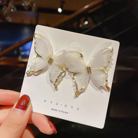 Fluttering Korean Style Butterfly Earrings Titliya