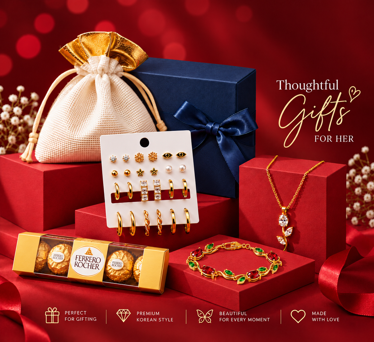 TITLIYA Korean Jewellery Gift Hamper for Women