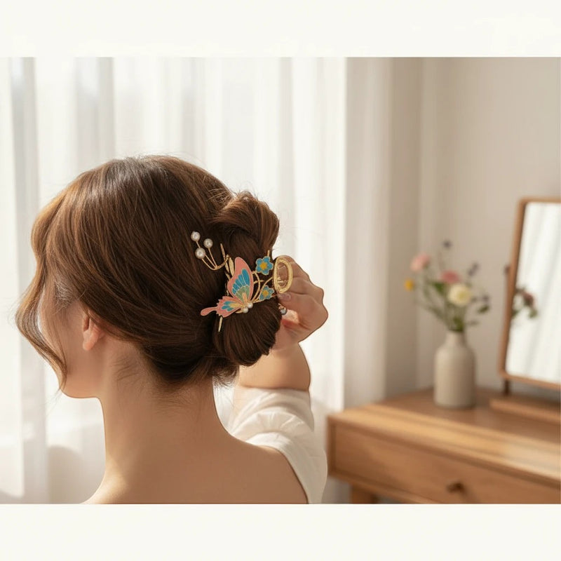 Decorative Butterfly Hair Claw Clip