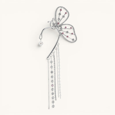 Butterfly Long Cuff Korean-Style Earrings