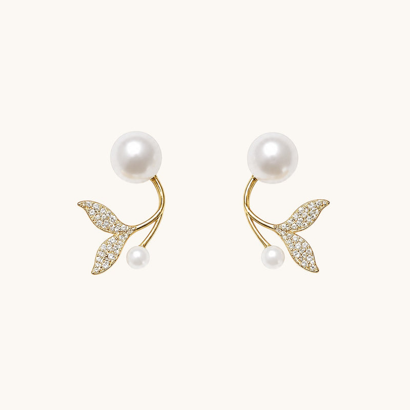 Butterfly Shape Korean Pearl Earring