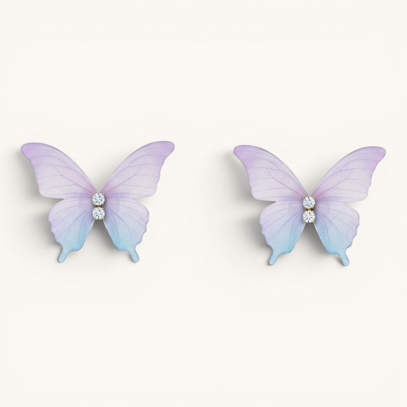 Feather-Light Butterfly Stud Earrings