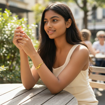 Premium Gold Plated Butterfly Bracelet