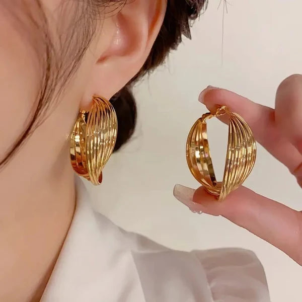 TITLIYA Korean Earrings Combo Set of 4 – Anti-Tarnish Pearl, Crystal & Floral Earrings