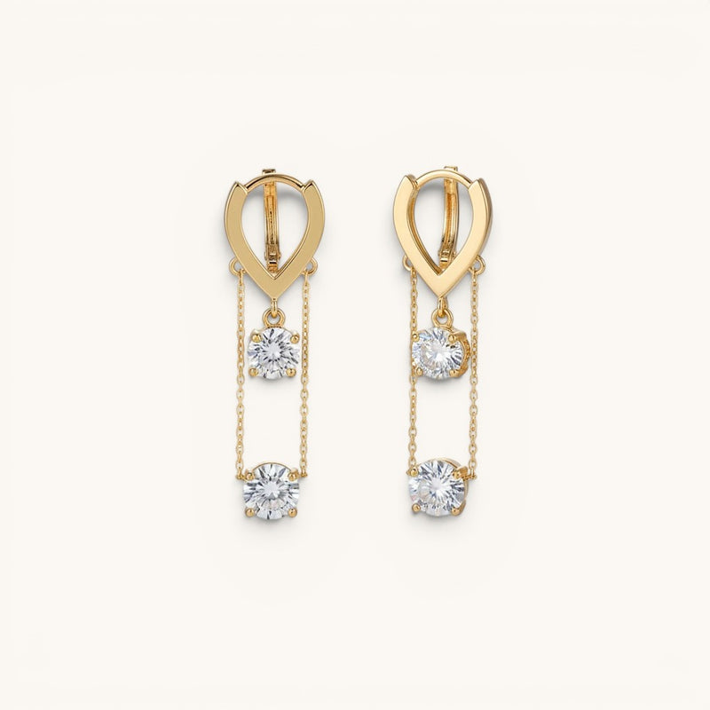 TITLIYA Korean Diamond Hanging Earrings