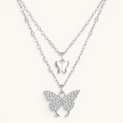 Mini Twin Butterfly Necklace