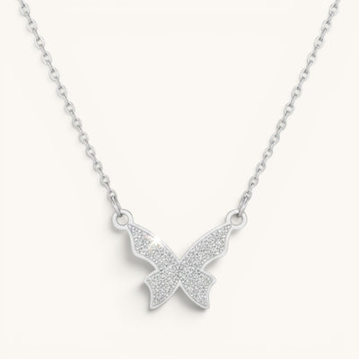 Hallmark Stainless Steel Butterfly Necklace