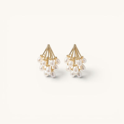 Korean Water Drops Style Pearl Earring